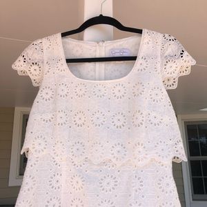 Jessica Simpson White Eyelet Lace Dress